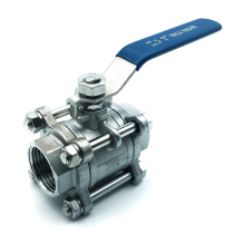 stainless steel 3pc ball valve threaded end Pneumatic